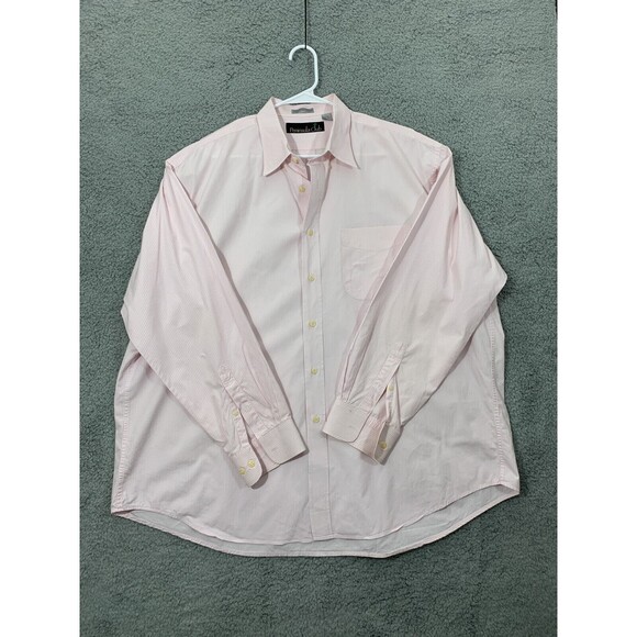 Peninsula Club Other - PENINSULA CLUB 2XL 18-18.5 80's Two Ply 100% Combed Cotton Pink Dress Shirt FLAW